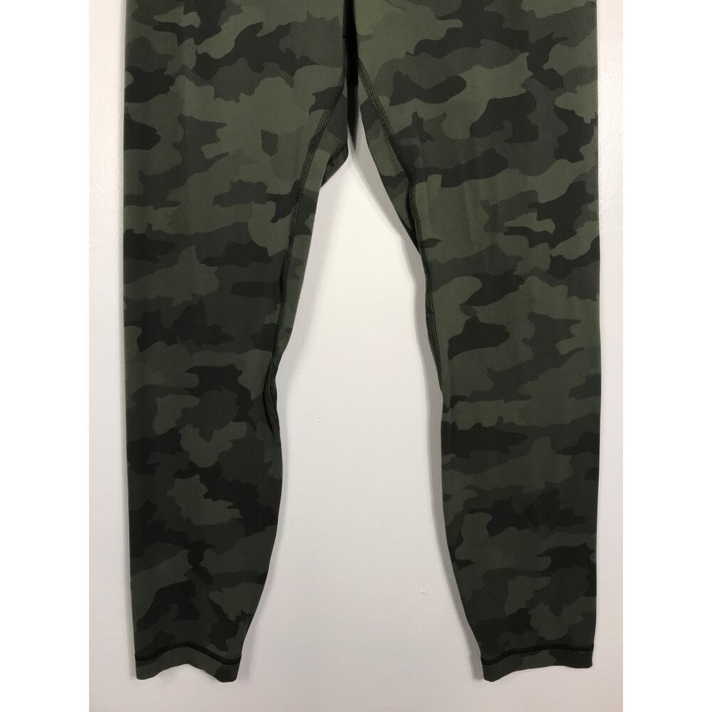 Lululemon Women's 10 Align High Rise Pant 25" Green Camo Leggings Athletic Yoga - Picture 4 of 10